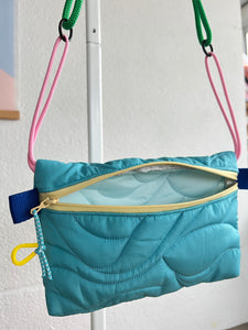 Pocket Flashy - Turquoise / corde verte