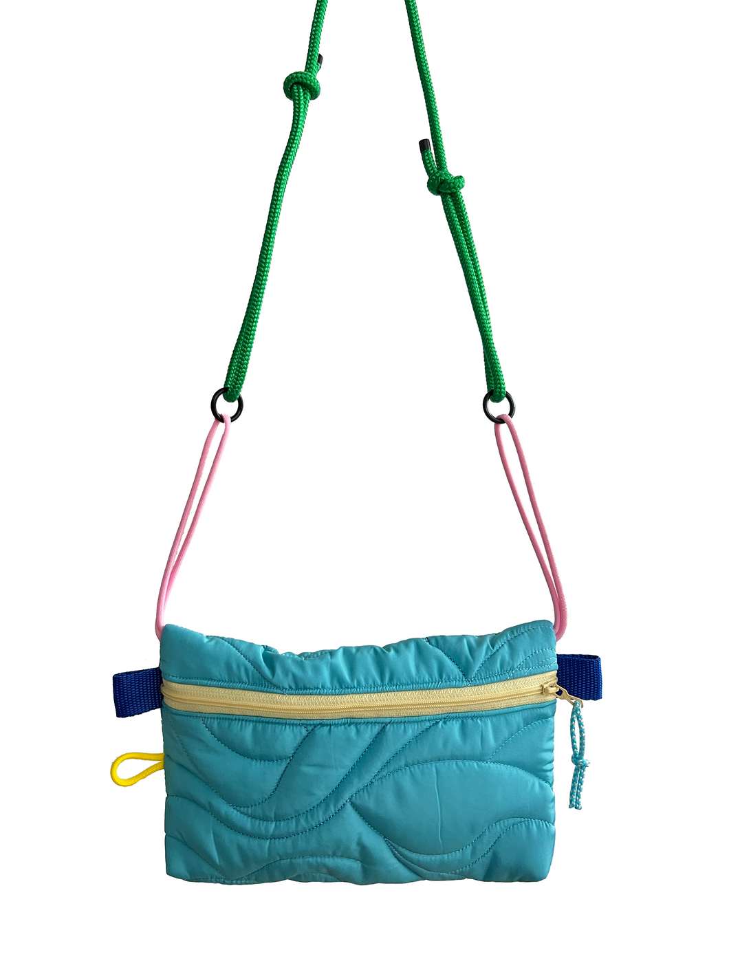 Pocket Flashy - Turquoise / corde verte